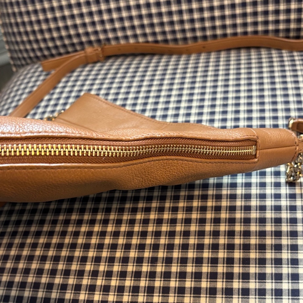 Tory Burch Ivy Tan Leather convertible Shoulder Bag - Picture 7 of 13